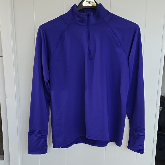 ATHLETA Women's Athleta Whistler Half Zip Hoodie, Noble Blue (Purple), Size L - Picture 6 of 16